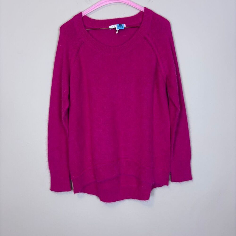 Sandro‎ Pink Fuzzy Angora Pullover Sweater 1 = Small